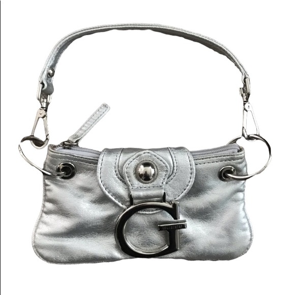 Guess Handbags - Y2K Guess Monogram Mini Baguette Bag